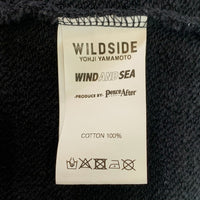WIND AND SEA ウィンダンシー WILD SIDE ワイルドサイド リバースロゴ プルオーバースウェットパーカー ブラック ヨウジヤマモト Size 4 福生店
