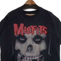 90`s MISFITS ミスフィッツ SKULL スカル プリントTシャツ ブラック USA製 WILD OATS 1995コピーライト Size XL 福生店