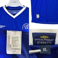UMBRO アンブロ チェルシー ユニフォーム #21 クレスポ 03/05 ブルー sizeXL 瑞穂店