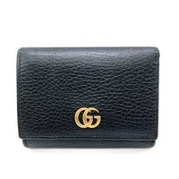 GUCCI グッチ GG プチマーモント 3つ折り財布 レザーウォレット ブラック 474746・534563 瑞穂店