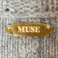 MUSE de Deuxieme Classe ミューズドゥドゥーズィエムクラス 15-080-500-4100-3-0 カシミヤ混 タートルネックセーター グレー size不明 瑞穂店