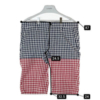 NORMAN ノルマン Two Tone Check Short Pants ギンガムチェック ブルー sizeS 瑞穂店