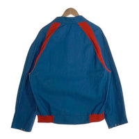 RENFORT+ 企業物 コットン ジップアップ フレンチ ワーク ジャケット ブルー フランス製 Size 50 福生店