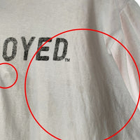 TENDERLOIN テンダーロイン UNEMPLOYED プリント 半袖 Tシャツ ホワイト Size L 福生店