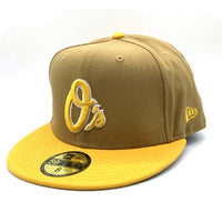New Era ニューエラ 59FIFTY MLB ボルティモア・オリオンズ ベースボールキャップ ベージュ イエロー Size 8 (63.5cm) 福生店