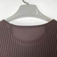 HOMME PLISSE ISSEY MIYAKE オムプリッセイッセイミヤケ HP46JK128 プリーツ 半袖 Tシャツ ダークブラウン size4 瑞穂店