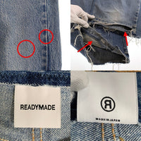 READYMADE レディメイド 再構築 フレア デニムパンツ インディゴ Lot 69817 RE-CO-BL-00-00-251 Size RANDOM 福生店
