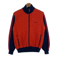 80-90's adidas アディダス トラックジャケット フリル切替 レッド ネイビー ririジップ レディース Size US L 福生店
