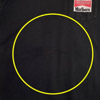90's Marlboro マルボロ MAT アドベンチャーチーム ポケットTシャツ ブラック タグ切れ Size XL 相当 福生店
