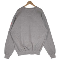 90's majestic マジェスティック Newyork Yankees ニューヨーク ヤンキース アーチロゴ クルーネック スウェット グレー カナダ製 Size XL 福生店