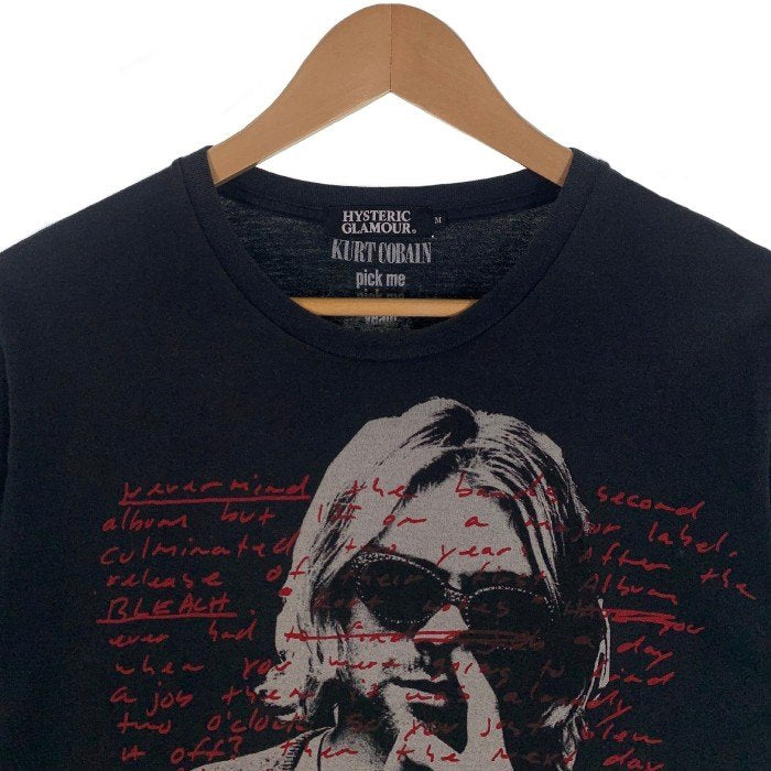 HYSTERIC GLAMOUR ヒステリックグラマー KURT COBAIN カートコバーン プリントTシャツ ブラック 0211CT10 Size  M 福生店