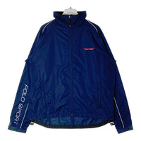 POLO SPORT ポロスポーツ 袖ロゴ 胸刺繍 フルジップ ナイロンジャケット ネイビー sizeL 瑞穂店