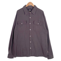 90's THOUSAND MILE サウザンドマイル コットンシャツ チャコールグレー USA製 Size L 福生店