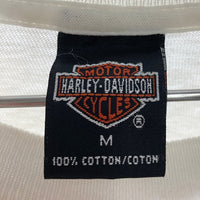 HARLEY DAVIDSON ハーレーダビッドソン USA製 ポケットTシャツ ホワイト sizeM※所々汚れ有 瑞穂店