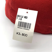 90's New Era ニューエラ NHL ニュージャージー・デビルス 59FIFTY ベースボールキャップ レッド ウール USA製 Size 7 1/8 (56.8cm) 福生店