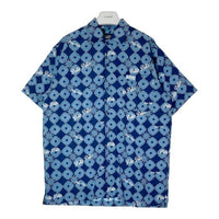 PELLE PELLE ペレペレ 総柄 半袖シャツ ブルー sizeXL 瑞穂店