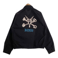 80's POWELL PERALTA パウエルペラルタ RAT BONES ラットボーンズ SWING TOP スイングトップ ジップアップ ジャケット ブラック USA製 Size M 福生店