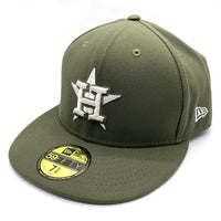 NEWERA ニューエラ HOUSTON ASTROS ヒューストンアストロズ 59FIFTY ベースボールキャップ オリーブ Size 7 5/8 (60.6cm) 福生店