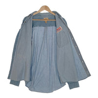90's PORT AUTHORITY ボタンダウン デニムシャツ COSTCO刺繡 ライトブルー Size XL 福生店