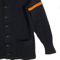 30's JACK FROST WOOLEN WEAR ジャックフロスト ウォーレンウエア ショールカラー カーディガン ウール ブラック Size S相当 福生店