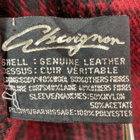 Chevignon シェビニオン 裏フランネル レザーコート ブラウン sizeXL 瑞穂店