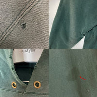 Champion チャンピオン USA製 トリコタグ リバースウィーブ LONGWOOD WRESTLING 3段 ラバープリント プルオーバーパーカー グリーン sizeL 瑞穂店