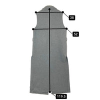 ENFOLD エンフォルド 3009A230-0780 アッシュクメルトンロングベスト グレー size38 瑞穂店