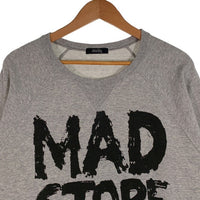 UNDERCOVER アンダーカバー 17SS MAD STORE プリント スウェットトレーナー 半袖 グレー 切りっぱなし UCS9802 Size 2 福生店