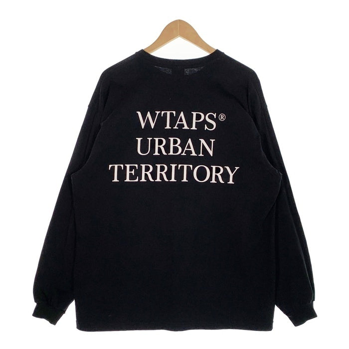 WTAPS ダブルタップス SNEAK URBAN TERRITORY プリント ロングスリーブTシャツ ブラック Size 02 福生店