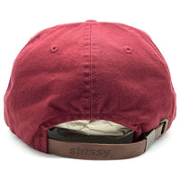 90's STUSSY ステューシー hats ドラゴン刺繡 コットン 6パネルキャップ ボルドー オールド 紺タグ 台湾製 福生店