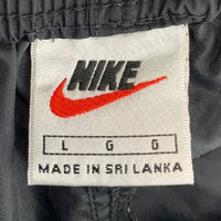 00's NIKE ナイキ ナイロン トラックパンツ ブラック 裾スウッシュ刺繡 Size L 福生店