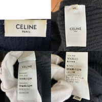 CELINE セリーヌ 21AW HOODED SWEATER IN RIBBED WOOL ニット ウール フーデッド プルオーバー パーカー フーディー ブラック 2A85W423P Size XS 福生店