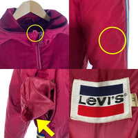 70`s Levi's リーバイス コーデュロイ切替 スキージャケット 中綿 バーガンディー TALON Size M 福生店
