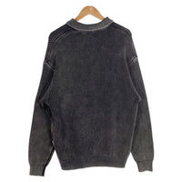 bound ハーフジップ コットンニット ポロ ロングスリーブ ウォッシュドブラック Size M 福生店