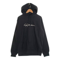 SUPREME シュプリーム 18AW Classic Script Hooded Sweatshirt プルオーバー フーディー パーカー ブラック Size L 福生店