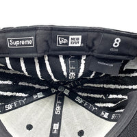 SUPREME シュプリーム 19SS Text Stripe New Era テキストストライプ ニューエラ ベースボールキャップ ブラック Size 8 (63.5cm) 福生店