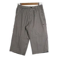 00's NIKE ナイキ ギンガムチェック クロップドパンツ ブラック ホワイト ポリエステル Size M 福生店