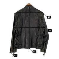 Schott ショット クラシックレーサー シングルライダースジャケット ブラック 牛革 USED加工 3121010 Size XL 福生店