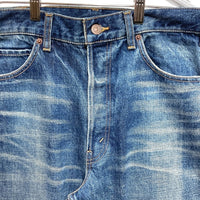 CELINE セリーヌ W BF 007 N726 365M 07DU ボタンフライ ストレートデニムパンツ ジーンズ インディゴ USED加工 Size 31 瑞穂店
