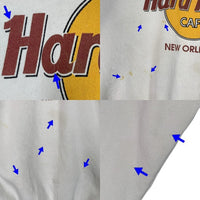 80-90's Hard Rock Cafe ハードロックカフェ プリント スウェットクルーネックトレーナー ホワイト Size XL 福生店
