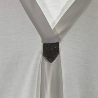 BRUNELLO CUCINELLI ブルネロクチネリ Vネック 半袖カットソー コットン ホワイト Size L 福生店