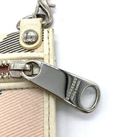 BURBERRY BLUE LABEL バーバリーブルーレーベル コイン パスケース チャーム ホワイト マルチ 瑞穂店