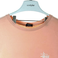 STUSSY ステューシー メキシコ製 ショーンフォント Tシャツ サーモンピンク sizeM 瑞穂店