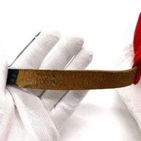 80-90's STUSSY ステューシー スカルボーン刺繡 5パネルキャップ レッド オールド タグなし 福生店