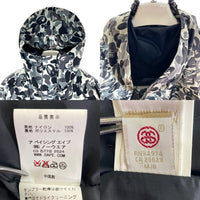 A BATHING APE アベイシングエイプ STUSSY ステューシー スカル サル カモフラ スノーボードジャケット グレー sizeM 瑞穂店