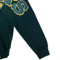 90's NFL GREEN BAY PAKERS グリーンベイ・パッカーズ フロッキープリント クルーネックスウェットトレーナー グリーン USA製 Size L/XL 福生店