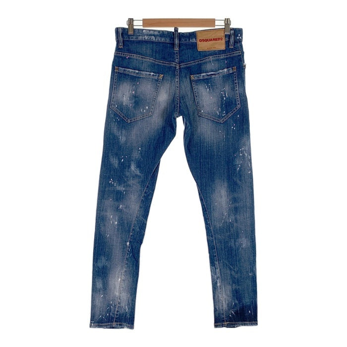 DSQUARED2 ディースクエアード SEXY TWIST JEAN セクシーツイストジーンズ ペンキ ダメージ加工 インディゴ S71LB0476  S30342 Size 44 福生店