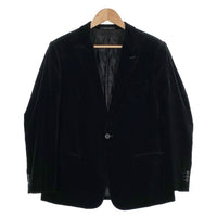 EMPORIO ARMANI エンポリオアルマーニ ベロア 1B テーラードジャケット ブラック 01G160 01808 Size IT 54 福生店