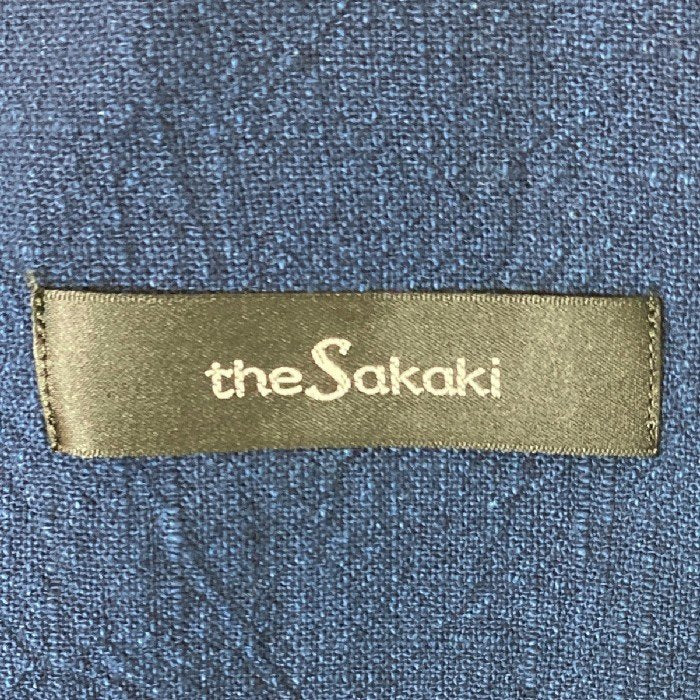 the sakaki ザサカキ チェック ノーカラージャケット インディゴ sizeS 瑞穂店