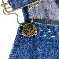 70-80's BEN DAVIS ベンデイビス デニム オーバーオール インディゴ USA製 Size W 約86cm 福生店